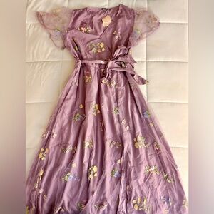 BloomChic Dress Embroidered Floral Fairy Cottage Boho Feminine Women’s Size 12